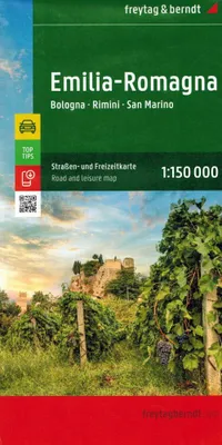 Imagen del producto de Emilia-Romagna, mapa de carreteras y de ocio, escala 1:150.000, freytag & berndt