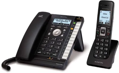 Produktbild von Alcatel Temporis IP315, IP-Telefon, Tisch/Wand, 100 Mbit/s, 200 Eintragungen, 1.88 - 1.9 GHz, Monochrom