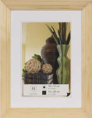 Image de Cadre en bois Henzo Artos 15x20 cm naturel Profil courbé en bois