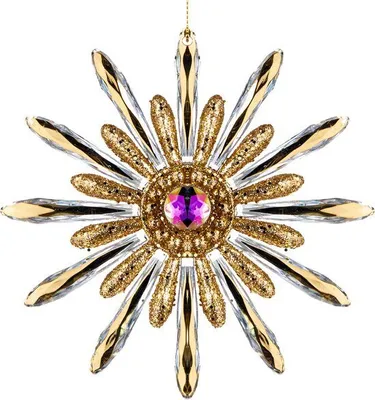 Produktbild von Goodwill Weihnachtskugel Stern Gold D 12 cm Sonderangebot pro 2 Stück