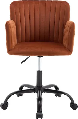 Produktbild von Bürostuhl höhenverstellbar - Samt - Terracotta - TOARA