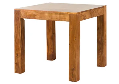 Image de MASSIVMOEBEL24 | Table à manger 80x80 Acacia laqué Miel OXFORD #31