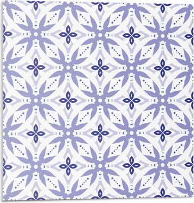 Immagine prodotto di Motivo geometrico con fiori - Piastrelle autoadesive - Piastrelle da parete - Pannelli da parete - Piastrelle autoadesive per il bagno - Piastrelle autoadesive per la cucina - Carta da parati autoadesiva - Decorazione da parete - 4 Unità 50 x 50 cm