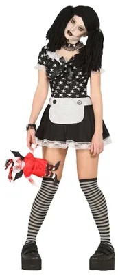 Produktbild von teuflische Puppe Kostüm für Damen Gr. M/L, Größe:L