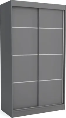 Produktbild von Moderner Schiebetürenschrank BOB 100 cm (ANTRACIT)