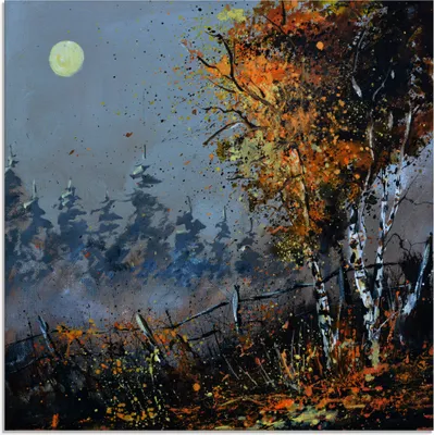 Produktbild von ARTland Glasbild Im Wald Größe: 50x50 cm