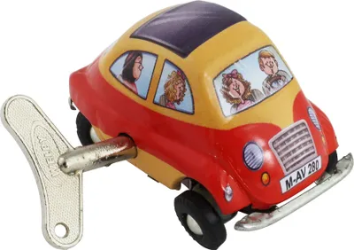 Produktbild von Blechspielzeug - Aufziehwagen - Mini-Rennwagen - gelb-rot - Blechwagen