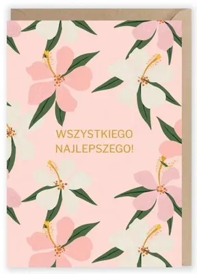 Immagine prodotto di Biglietto di auguri "Fiori", busta ecologica K015 - Cardie
