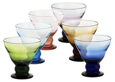 Produktbild von Eiscremeglas Antico Colori Vero 12,5cm 6er-Set bunt gemixt