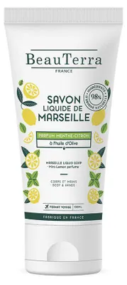 Immagine prodotto di MARSIGLIA Sapone alla menta e al limone 100 ml