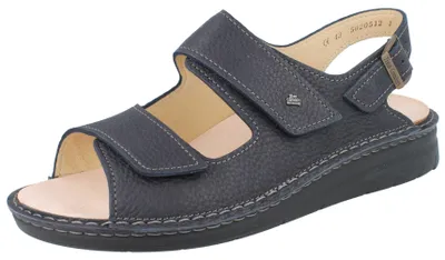 Produktbild von FINN COMFORT Benin Herren Sandale dunkelblau genarbtes Glattleder - Größe: 45