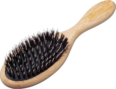 Produktbild von Comair Bambooline Fönb. Pneumatikbü. oval klein Wildschweinb. Bamboo