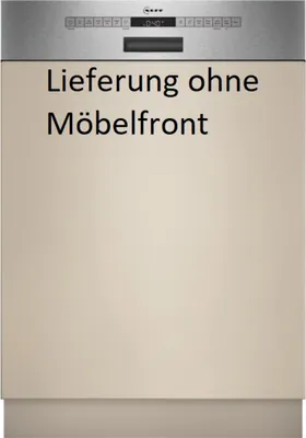 Produktbild von Neff N 50, Geschirrspüler integrierbar, Höhe 86,5 cm, Breite 60 cm, Gebürsteter Stahl, XXL S245ECS15E