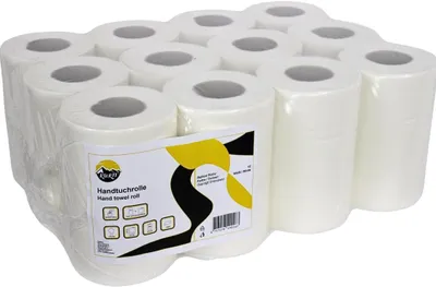 Obrázok produktu pre Kuchynská utierka 12 rolí, 1-vrstvová, biela, jadro 60 mm, na čistenie
