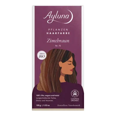 Produktbild von Ayluna Pflanzenhaarfarbe Nr. 70 Zimtbraun 100g