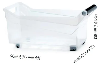 Produktbild von Transparente Aufbewahrungsbox mit Griffen aus Kunststoff
