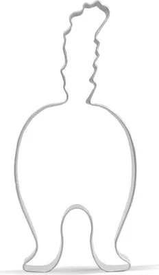 Image de Emporte-pièce Chat-Po 11,4 cm Acier inoxydable pour crêpes, fromage, gelée