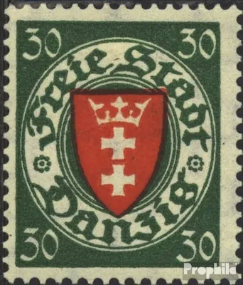 Produktbild von Briefmarken Danzig 1924 Mi 198 postfrisch Wappen
