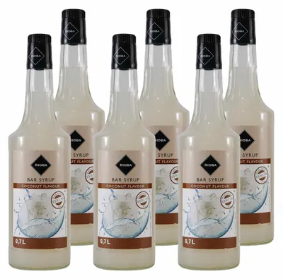 Produktbild von Rioba Coconut (Kokosnuss) Syrup (6 x 0,7L)