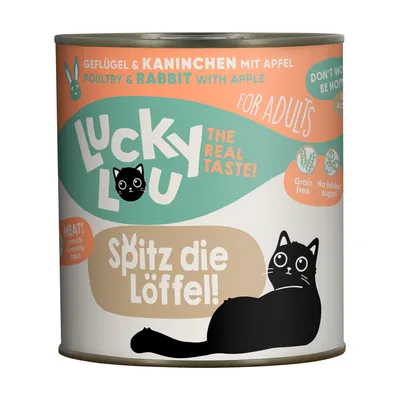 Produktbild von Lucky Lou Lifestage Adult Geflügel &Kaninchen 6x 800 g