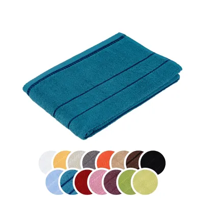 Produktbild von liebling Duschtuch, 100% Baumwolle, Serie Potsdam, 70 x 140 cm, 60 Grad waschbar, trocknergeeignet, Farbe: petrol