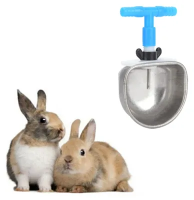 Produktbild von Trinkschale aus Edelstahl für Kaninchen und Kleintiere