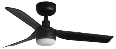 Produktbild von Energiespar Deckenventilator mit LED Beleuchtung und Fernbedienung Mini Punt 90 cm Schwarz