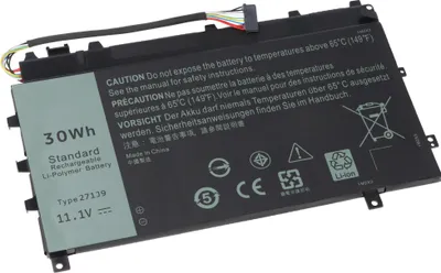 Obrázok produktu pre Batéria vhodná pre Dell Latitude 7350, Li-Polymer, 11,1 V, 2700 mAh, 30 Wh, čierna