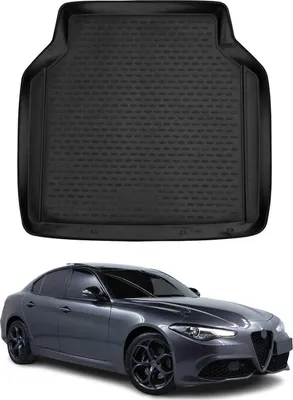 Immagine prodotto di Tappetino per bagagliaio Vaschetta portaoggetti per Alfa Romeo Giulia 2015-2025 Gomma TPE