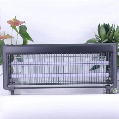Image de Lampe anti-insectes - 40W - Énergie solaire - Éliminateur électrique de moustiques - Aluminium - Étanche - Pour l'extérieur