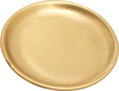 Produktbild von Runder Untersetzer Ø10cm Messing Kerzenteller Stumpenkerzen Dekoration Modern