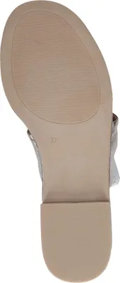 Produktbild von Caprice Damen Pantolette aus Leder mit geflochtenen Riemen 9-27100-42, Größe:41 EU, Farbe:Gold