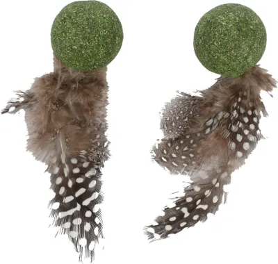 Image de Jouets pour chat Katti balle de cataire avec plumes
