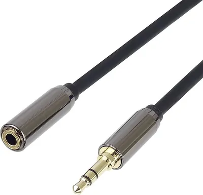 Obrázek produktu pro PremiumCord prodlužovací kabel HQ jack 3,5 mm, konektor jack 3,5 mm, StereoKonektor jack do zásuvky, prodlužovací kabel aux headset audio, stíněný,
