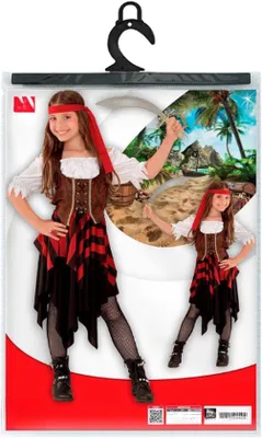Immagine prodotto di Costume da pirata per bambini, con corsetto e set di fasce per la testa