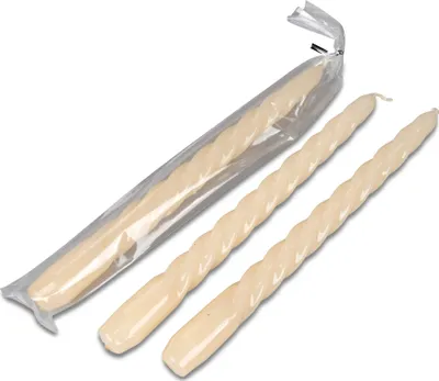 Produktbild von Spitzkerze, Stabkerze gedreht H. 24cm creme Formano WA