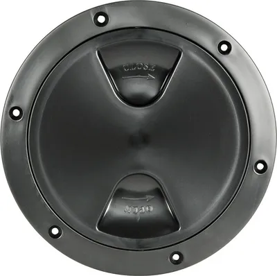 Produktbild von Inspektionsdeckel schwarz Schraubenverschluß 125mm , 1 Stück