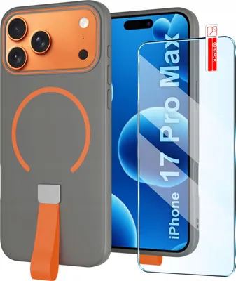 Immagine prodotto di Etui z Paskiem na palec Matowe do iPhone 17 Pro Max |do MagSafe +Szkło
