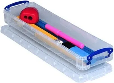 Produktbild von Really Useful Box Aufbewahrungsbox 0,8 Liter, transparent 0.8C
