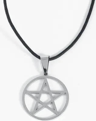 Produktbild von etNox hard and heavy Halskette Uni Plain Pentagram silberfarben Standard