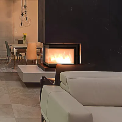 Immagine prodotto di Inserto per caminetto in ghisa KRATKI MAJA sinistro 8 kW Ø 200