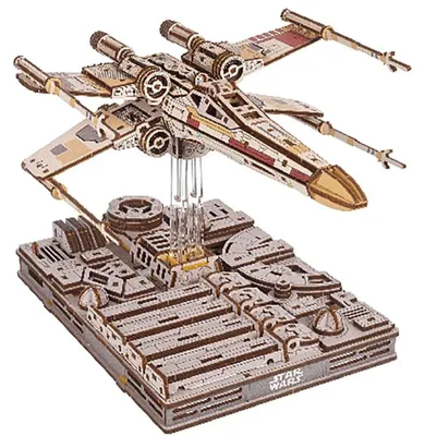 Produktbild von UGEARS 3D-Puzzle Star Wars: X-Wing Starfighter 455 dlks