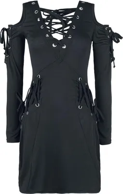 Produktbild von Innocent Kurzes Kleid Damen Crave Top schwarz Gothic, Rockwear 100% Polyester XXL