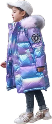 Produktbild von Winter Unten Jacke Für Mädchen Mantel Wasserdicht Glänzende Mit Kapuze Kinder Oberbekleidung Kleidung 5-14 Jahr Teenager Kinder Parka schneeanzug