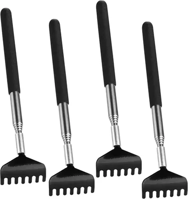 Produktbild von 4x Rückenkratzer Teleskop: Breite Kratzhand als Massagegerät und Rückenkrauler