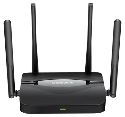 Produktbild von Mercusys MR25BE, Wi-Fi 7 (802.11be), Dual-Band (2,4 GHz/5 GHz), Ethernet/LAN, Schwarz, Tabletop-Router