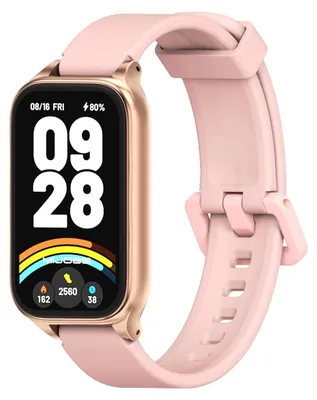 Image de Pour Xiaomi Smart Band 9 Active / Redmi Band 3 Bande de bras en silicone avec cadre métallique