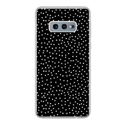 Produktbild von MuchoWow® Handyhülle Schutzhülle Hülle für Samsung Galaxy S10e Polka dots - Schwarz - Weiß Silikon Softcase Handy Hülle - Handy
