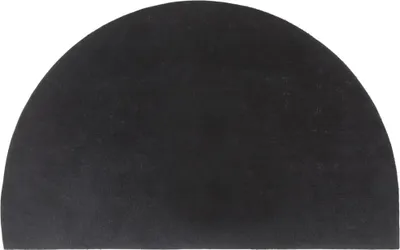 Produktbild von vidaXL Fußmatte Dunkelgrau Halbrund 50x80 cm Kokosfaser Getuftet
