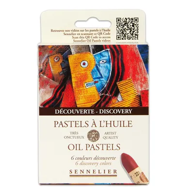 Zdjęcie produktu dla Zestaw kartonowy Sennelier Oil Pastels – Odkrycie – z 6 pastelami olejnymi N132519.60